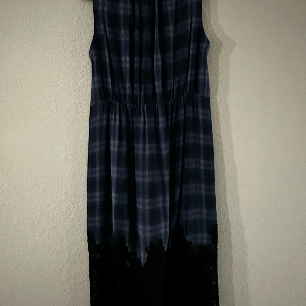 Rebecca Taylor plaid lace dress